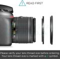 Anodized Aluminum Step-Up Lens Filter Adapter Rings. 