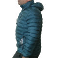 White Peak Teal Trekking And Hiking Winter Silicon Jacket For Men. 