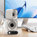 Cordless Rechargeable Battery Portable Mini Circulating Fan Digital Speed Display Quiet Operation Desktop Fan Strong Airflow Low-Noise Design Digital Display Fan Personal Cooling. 