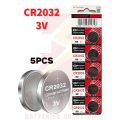 CR2032 Coin Cell Lithium Battery 3V- Computer Motherboard CMOS Battery Cell (Pack of 5pcs). 