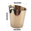 Stainless Steel Champagne Bucket Household Beer Bucket Bar KTV Commercial Ice Bucket Wine and Wine Bucket, Gold. 