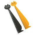 New Cute Kitten Straight Ruler Wooden Scale Ruler Student Drafting Ruler Measuring Tools Kids DIY Scrapbooking Art Drawing Ruler. 