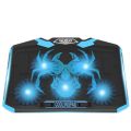 NUOXI Q7 Ultra Professional 5 Fan LED Backlit Speed And Height Adjustable Gaming Laptop Stand Cooling Pad. 