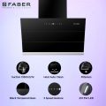 Faber Hood Zenith FL SC AC BK 75, Touch and Gesture contol, Auto clean Chimney- Black. 