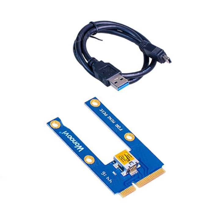 FORIDE%20USB%203.0%20Mini%20PCI-E%20to%20PCIe%20PCI%20Express%201X%20to%2016X%20Extender%20Riser%20Card%20Adapter%20Extension%20Cable%20for%20Mining%20-%20Image%204