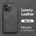 For Realme C53 Case C 53 Leather Magnetic With Metal Plate Phone Cases for OPPO Realme C53 RMX3760 RealmeC53 Holder Back Cover. 