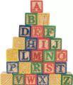 ABC 123 Wooden Blocks Letters Numbers with Box Storage Case, Wooden (48 Pieces). 