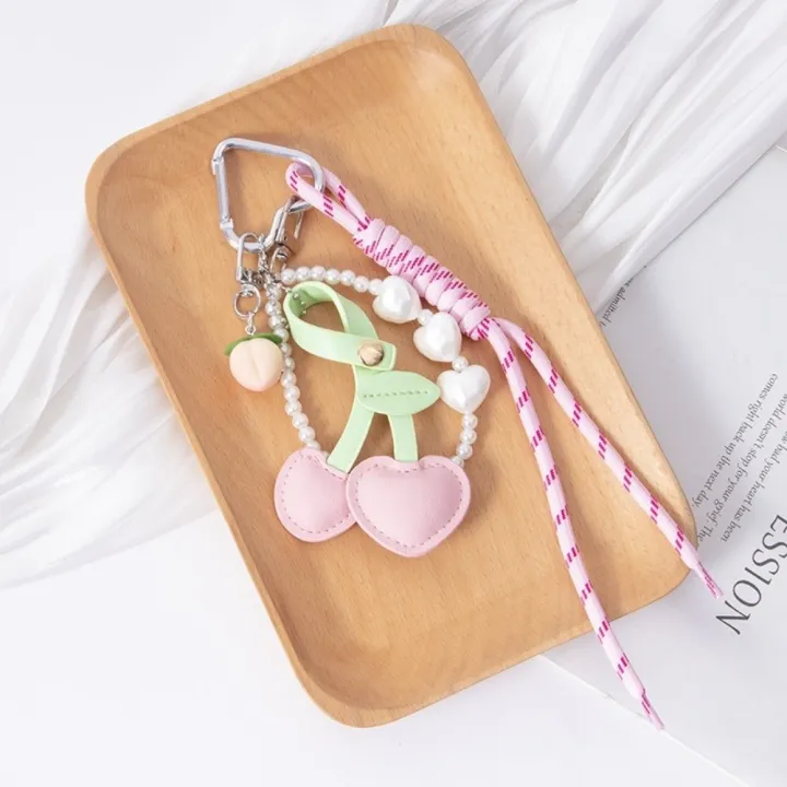 Rope%20Design%20Red%20And%20Black%20Leather%20Rope%20Keychain%20Leather%20Material%20Charm%20Pendant%20Ribbon%20Bag%20Charm%20Weaving%20Style%20Cherry%20Pendant%20Trendy%20Jewelry%20-%20Image%208