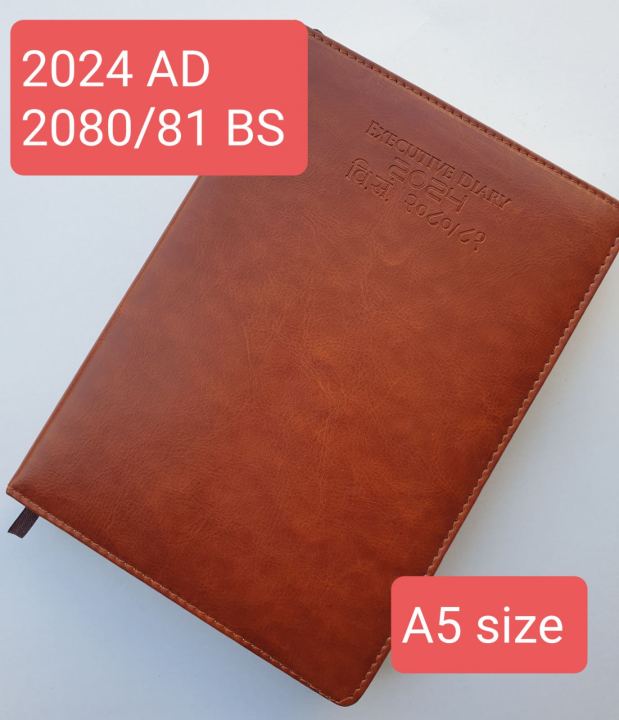 Dated%20Note%20Book%20For%202024/%202024%20Date%20Diary/%20Year%20Planner%20in%20A5%20Size%20-%20Image%203