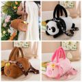 Storage Bag PP Cotton Capybara Bucket Bag Bee Cartoon Animal Handbag Creative Flower Plush Doll Shoulder Bag Work. 