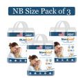 MumBuds USA Ultrathin Baby Diapers Newborn (2–5kg) – 22 pcs (Pack of 3) Tape Style | Ultra Soft, Breathable & Sensitive Skin Safe Diapers. 