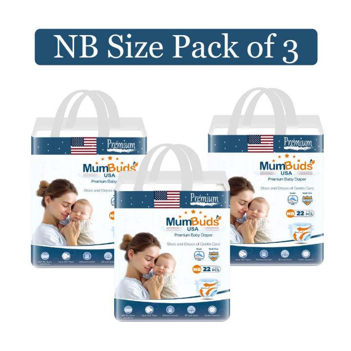 MumBuds%20USA%20Ultrathin%20Baby%20Diapers%20Newborn%20(2%E2%80%935kg)%20%E2%80%93%2022%20pcs%20(Pack%20of%203)%20Tape%20Style%20%7C%20Ultra%20Soft,%20Breathable%20&%20Sensitive%20Skin%20Safe%20Diapers%20-%20Image%202