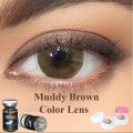 Muddy Brown color contact lens by GREYJACK. 