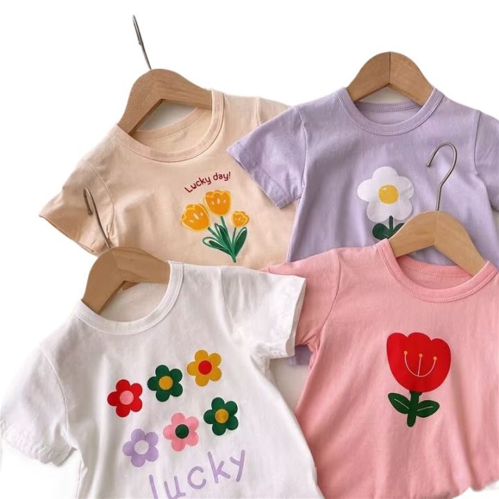 Korean%20children's%20clothing%20for%20girls,%20new%20Korean%20flower%20print,%20short%20sleeves,%20foreign%20style%20baby%20girl,%20forest%20summer%20cool%20T-shirt%20tide%20-%20Image%205