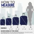 Premium Spandex Stretchable Fabric Luggage Protector Cover only [Medium  22-25 inch. 