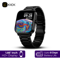 Kick Phantom Watch Ultra | 1.85" HD+ Display | 600 nits Brightness | BT Calling v5.4 | Premium Metal Strap | 8 Days Battery Backup | IP67 Dust & Water Resistant | 24x7 Heart Rate Monitoring | Step Tracking | 100+ Sports Modes | Customizable Watch F. 