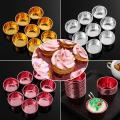 DIY Gold Silver Pastry Tools Cake Liner Cake Paper Cups Cupcake Wrappers Baking Mold Crimping Muffin Cases. 