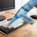 Practical Cleaning Tool Compact Design Mini Handheld Vacuum Cleaner Lightweight Rechargeable Battery Wireless Vacuum Cleaner Strong Suction Power Rechargeable Vacuum Home Desktop Cleaning. 