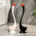 Corner Cleaning Tools Swan Shape Long Handle Toilet Brush Cartoon Dense Bristle Head Toilet Plunger Household Plastic Toilet Cleaning Brush Cleaning. 