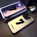 Phone Case For iPhone 11 14 15 Pro Max PLUS XS Max Casing Silver Black White Colorful Matte IMD Lucky Number Seven Luxury Fashion Protection Simple Shockproof Back Cover Silicone. 