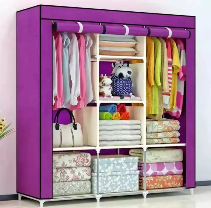 Portable%20Clothes%20Storage%20Organizer%20Rack%20Shelves,%20Cloth%20Daraz,%20Non-Fabric%20Cover%20Standing%20Closet%20-%20Image%204