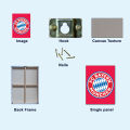 FC Bayern Munich / Gift Items / Wall Decoration/Football Lover/ Print stretched in wooden frame. 