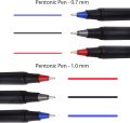 Pentonic Linc Ball Point Pen - Pack of 50 | Matte Finish Smooth Flow Ultra Low Viscocity Ink Pen | Black Or Combo Pack. 