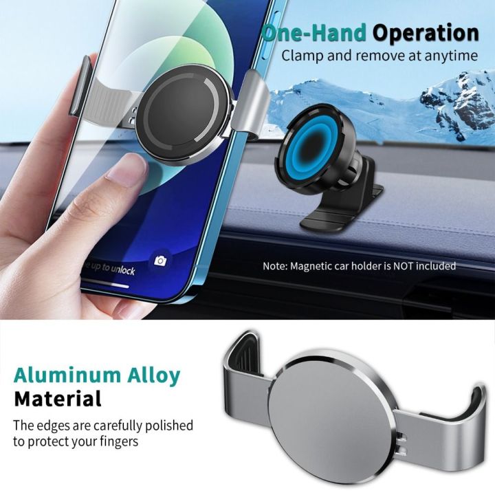 New Bracket Car Mount Phone Clamp Metal for Magnetic Car Holder Phone Clip