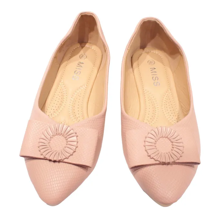 Pink%20Miss%20Buckle%20Design%20Closed%20Shoes%20For%20Women%20-%20Image%203