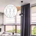 Flexible Bendable Ceiling Curtain Track, Ceiling Mount for Curtain Rail, Room Divider Ceiling Track for Curtains 9.8FT. 