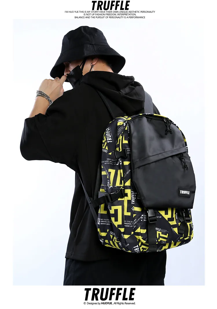 Truffle Cyberpunk Waterproof Travel Backpack Unisex T2323 (l) | Jeevee