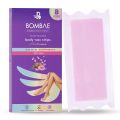 Bombae Full Body Wax Strips for Dry Skin with Shea Butter & Rose Fragrance. 