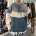 ins Retro Sweater Boys Autumn and Winter 2023 Korean Fashionable Loose Distinctive Knitted Shirt Hong Kong Style Clothes Men. 