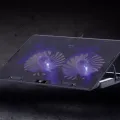 Havit F2083 Laptop Gaming Cooling Pad | 13 to 17 inch | Height Adjustable | Blue LED Fan | Dual USB Charging | Iron Mesh + Plastic Material | 1 Year Warranty. 