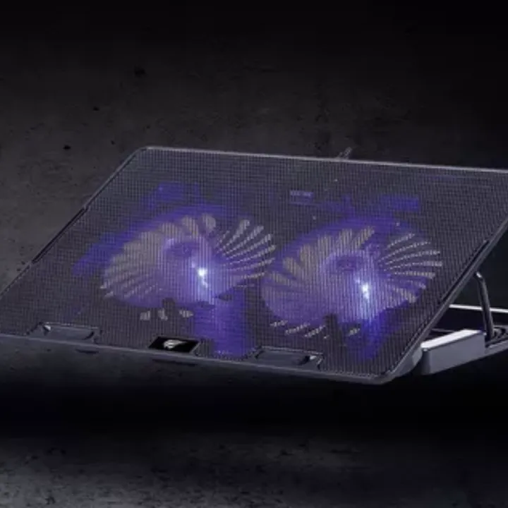 Havit%20F2083%20Laptop%20Gaming%20Cooling%20Pad%20%7C%2013%20to%2017%20inch%20%7C%20Height%20Adjustable%20%7C%20Blue%20LED%20Fan%20%7C%20Dual%20USB%20Charging%20%7C%20Iron%20Mesh%20+%20Plastic%20Material%20%7C%201%20Year%20Warranty%20-%20Image%202