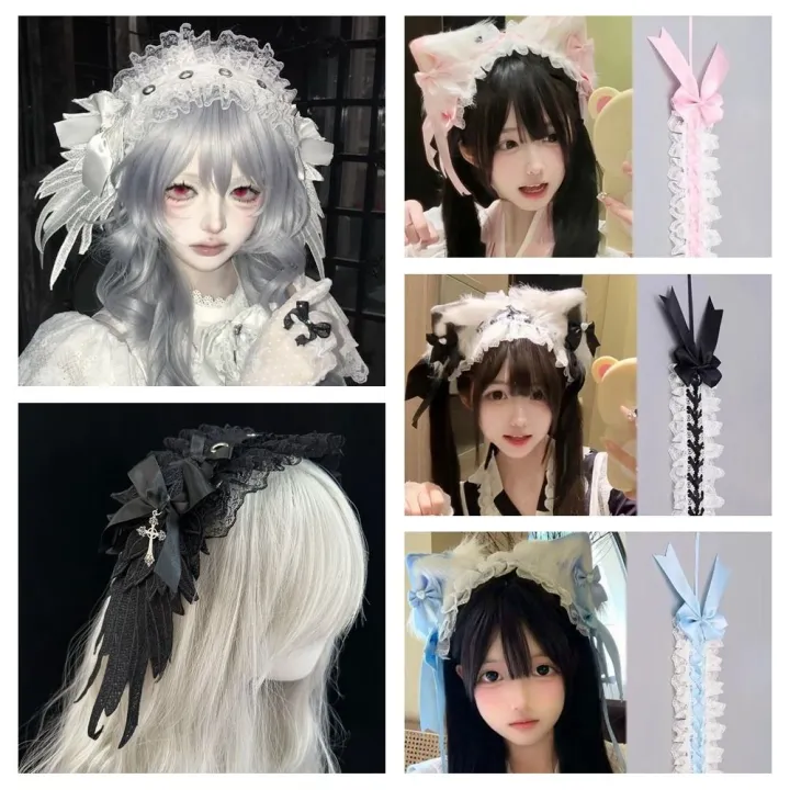 Gothic%20style%20Sweet%20Lolita%20Lace%20Headband%20Jk%20Kawaii%20Ruffled%20Hairband%20Hair%20Accessories%20Ribbon%20Bow%20Anime%20Maid%20Cosplay%20Headdress%20Cosplay%20Accessory%20-%20Image%205