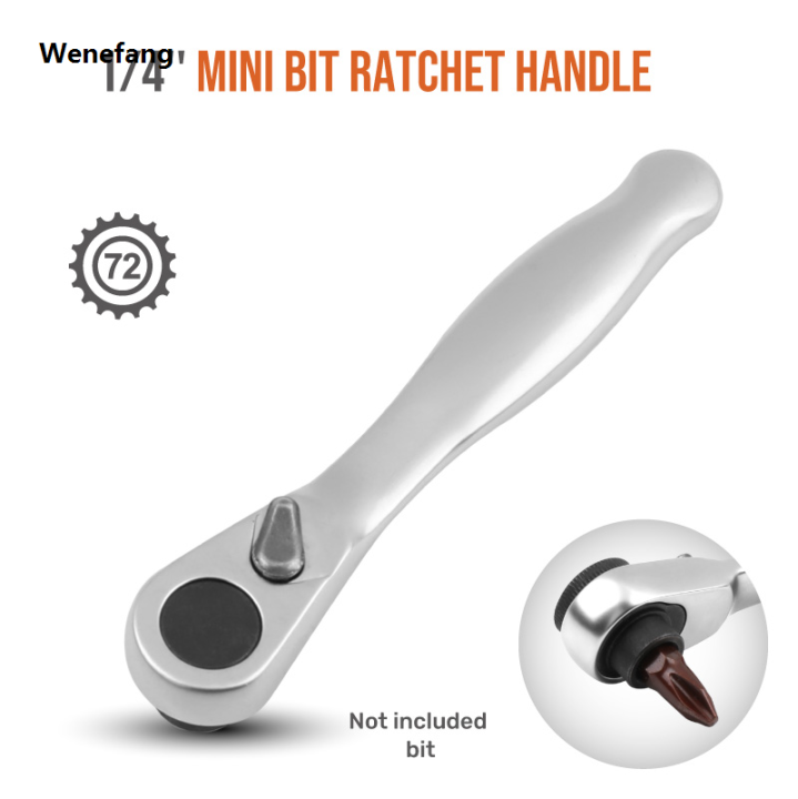 Wenefang%2072%20Teeth%20Mini%20Ratchet%20Wrench%201/4%20Drive%20Ratchet%20Handle%20Quick%20Release%202025%20New%20Socket%20Spanner%20Screwdriver%20Bit%20Hand%20Tool%20Wrench%20Repair%20Tools%20-%20Image%204