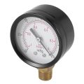 Pressure Gauge - 0 - -30inHg 0 - -1 bar Mini Dial Air Pressure Gauge Barometer meters Vacuum gauge dual scale dial Black. 