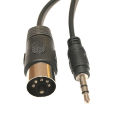 3.5mm Stereo Jack Audio Cable 3.5 mm Aux Male To MIDI Din 5 Pin MIDI Male Female Plug 0.5m For Microphone MIC. 