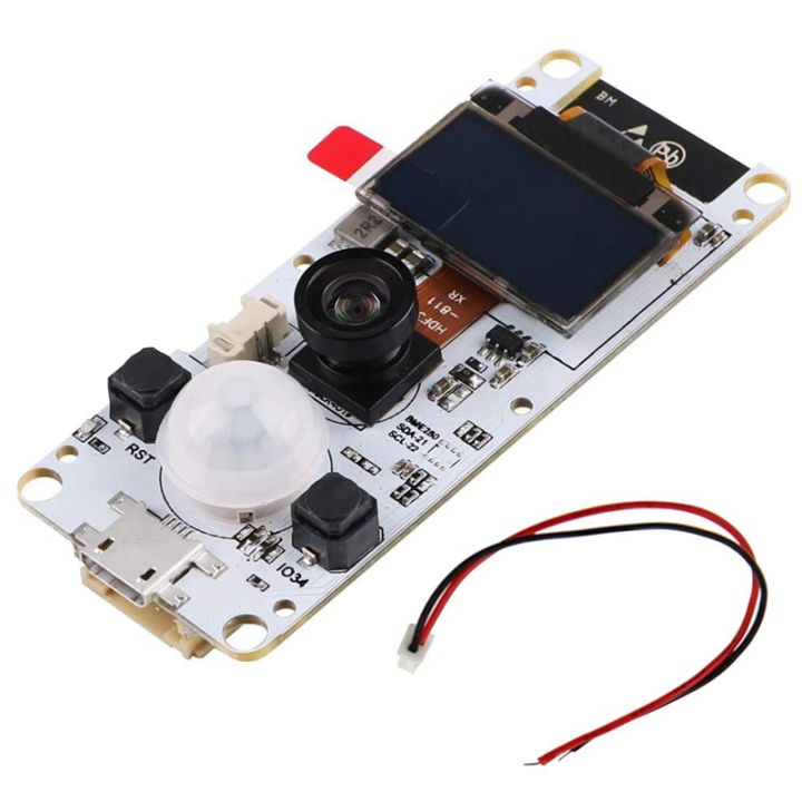 ESP32 Camera Module Fisheye Lens T-Camera 0.96 Inch OLED ESP32 WROVER PSRAM Camera Module ESP32-WROVER-B OV2640 Fisheye