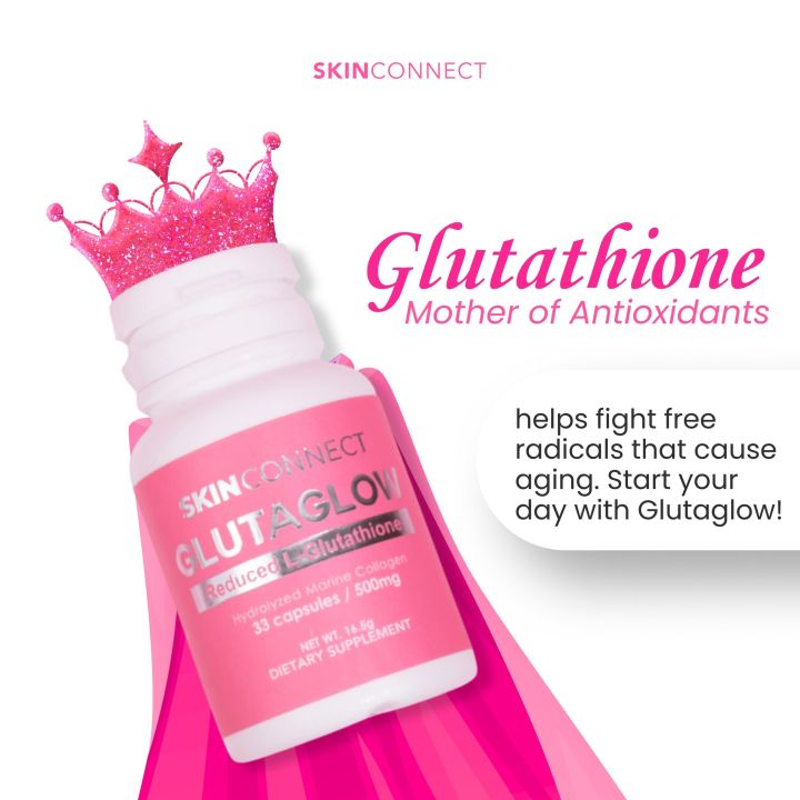 Skin%20Connect%20Gluta%20Glow%20Reduced%20L-Glutathione%20Hydrolyzed%20Marine%20Collagen%2033%20Capsules%20Supplements%20-%20Image%202