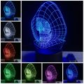 Orchid Toys Gift Table Table Lights Night RGB Bulb Lights 3D Alien Skull Eagle LED Mood Multicolor Remote Control Halloween Para. 