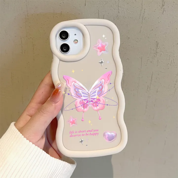 Hontinga%20for%20Samsung%20Galaxy%20A12%20A12%205G%20M12%20Back%20Cover%20Pink%20Butterfly%20Pattern%20Luxury%20Soft%20Silicone%20Macaron%20Wave%20Mobile%20Case%20-%20Image%205