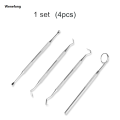 Wenefang 4pcs/Set Tartar Scraper Scaler Plaque Remover Teeth Cleaning Tool Fashion Dentist Dental Hygiene Kit Dental Calculus Remover Oral Care. 
