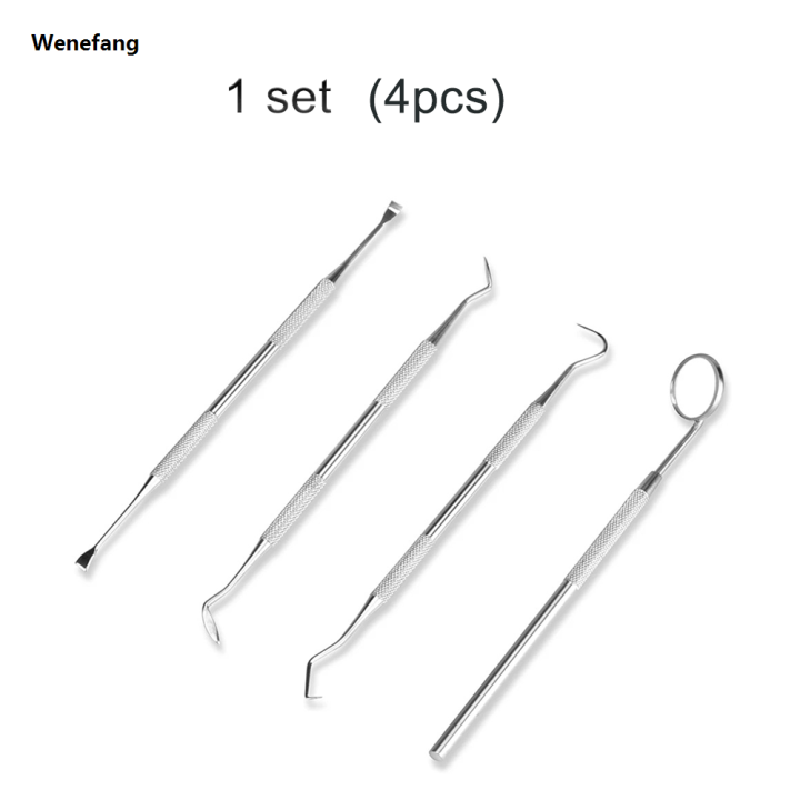Wenefang%204pcs/Set%20Tartar%20Scraper%20Scaler%20Plaque%20Remover%20Teeth%20Cleaning%20Tool%20Fashion%20Dentist%20Dental%20Hygiene%20Kit%20Dental%20Calculus%20Remover%20Oral%20Care%20-%20Image%208