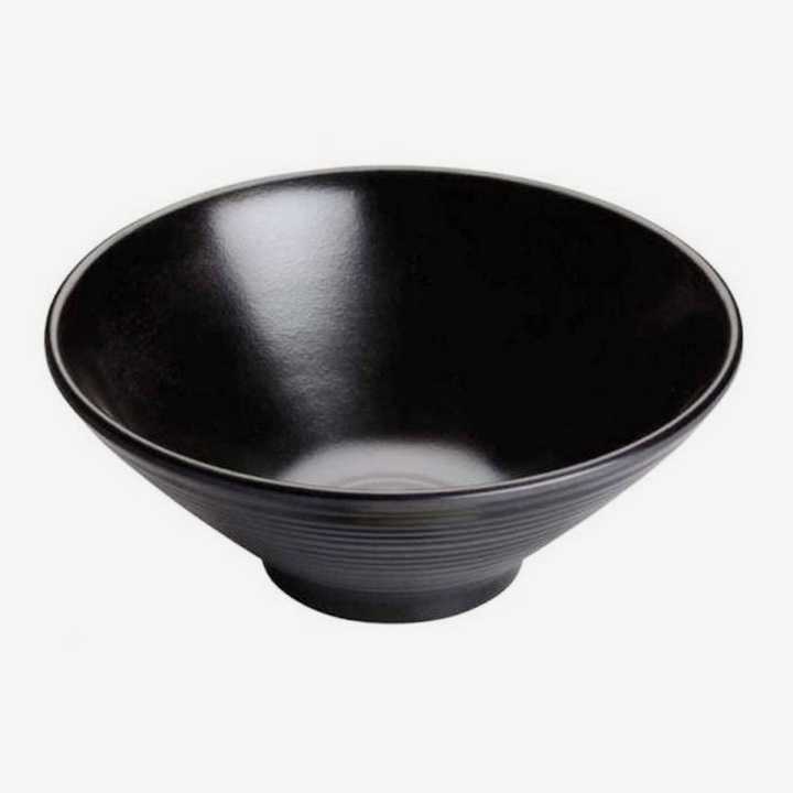 Black Melamine 7" Thuppa Bowl (Set of 3 Pcs)