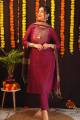 Women Cotton Blend Kurti Pant Dupatta Set Traditional Ethnic wear for Occasion Casual Festive Party Wedding. 