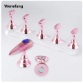 Wenefang 5Pcs Chess Borad Magnetic Nail Tips Practice Display Stand Set Acrylic 2025 New Nail Art Holder UV Gel Polish Showing Shelf for Manicure. 