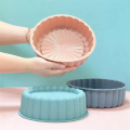 3PC Silicone Cake Pan Multi-Functional Round High Temperature Resistant DIY Baking Mold Easy Install. 