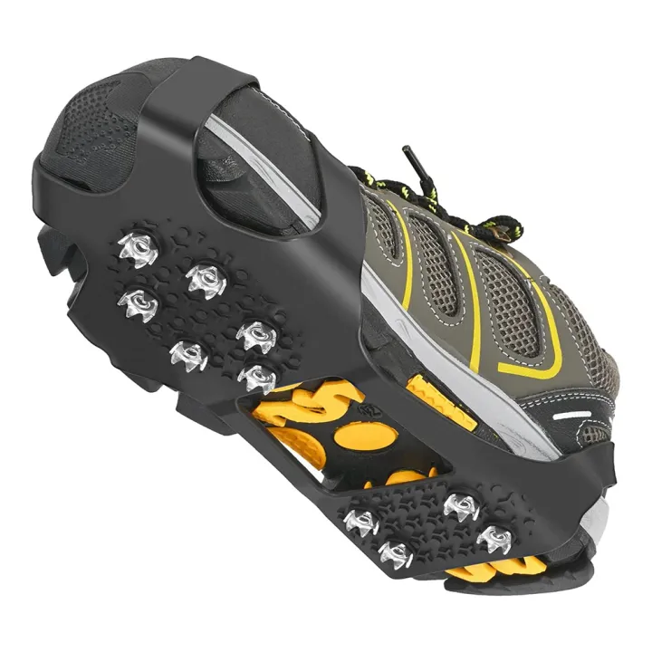 Outdoor%20Non-Slip%20Ice%20Snow%20Grips%20Cleat%20Crampons%20over%20Shoe/Boot%20Traction%20Cleat%20Slip-on%20Stretch%20Footwear%20Black%20(M)%20-%20Image%206